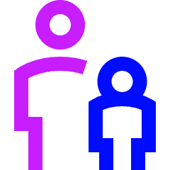 Adult Supervision Icon from Sharp Neon Set