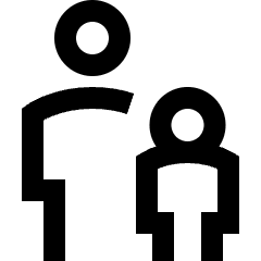 Adult Supervision Icon from Sharp Line Set