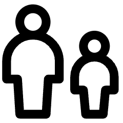 Adult Supervision Icon from Core Line Set