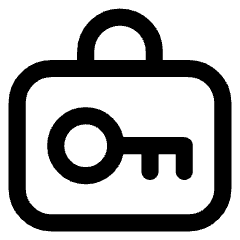 Baggage Lockers Icon from Core Line Set