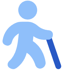 Blind People Icon from Plump Flat Set