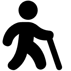 Blind People Icon from Plump Solid Set