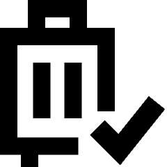 Carry On Bag Check Icon from Sharp Remix Set