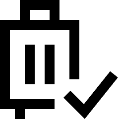 Carry On Bag Check Icon from Sharp Line Set
