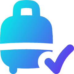 Carry On Bag Check Icon from Flex Gradient Set