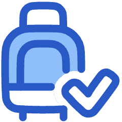 Carry On Bag Check Icon from Plump Duo Set