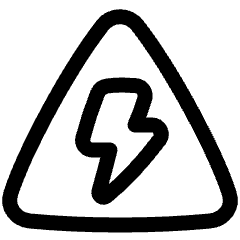 Dangerous Zone Sign Icon from Plump Line Set