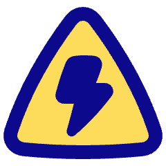 Dangerous Zone Sign Icon from Plump Pop Set