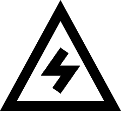 Dangerous Zone Sign Icon from Sharp Line Set