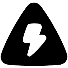 Dangerous Zone Sign Icon from Plump Solid Set