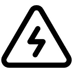 Dangerous Zone Sign Icon from Core Line Set