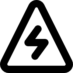 Dangerous Zone Sign Icon from Micro Line Set