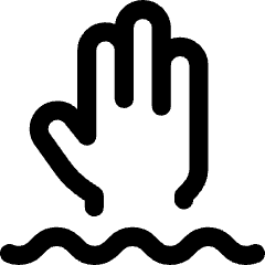 Deep Water Area Icon from Core Line Set