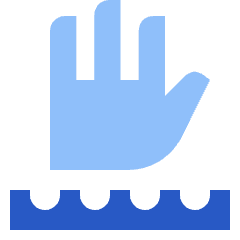 Deep Water Area Icon from Sharp Flat Set