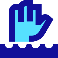 Deep Water Area Icon from Sharp Pop Set