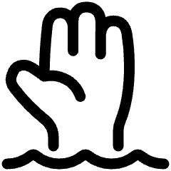 Deep Water Area Icon from Plump Line Set
