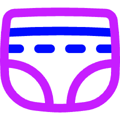 Diaper Icon from Flex Neon Set