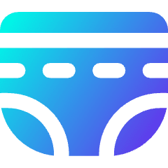 Diaper Icon from Core Gradient Set