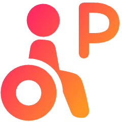 Disability Parking Icon from Plump Gradient Set