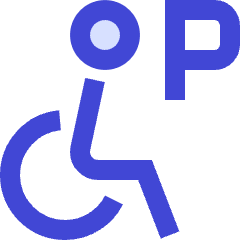 Disability Parking Icon from Sharp Duo Set