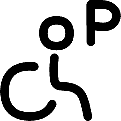 Disability Parking Icon from Flex Line Set