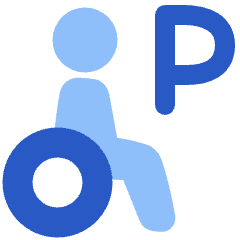 Disability Parking Icon from Plump Flat Set