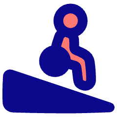 Disability Ramp Down Icon from Plump Pop Set