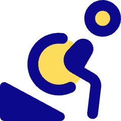 Disability Ramp Down Icon from Core Pop Set