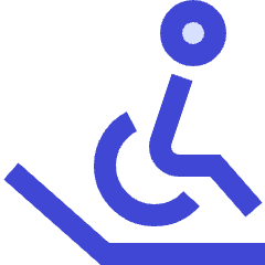 Disability Ramp Down Icon from Sharp Duo Set