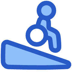Disability Ramp Down Icon from Plump Duo Set