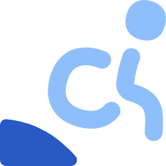 Disability Ramp Down Icon from Flex Flat Set