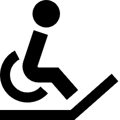 Disability Slope Icon from Sharp Solid Set