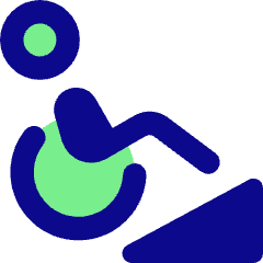 Disability Slope Icon from Core Pop Set