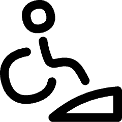 Disability Slope Icon from Flex Line Set