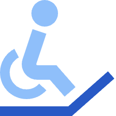 Disability Slope Icon from Sharp Flat Set