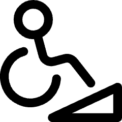 Disability Slope Icon from Core Line Set