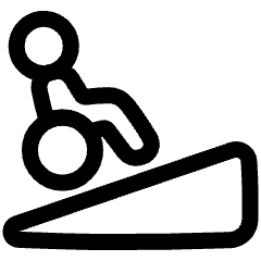 Disability Slope Icon from Plump Line Set