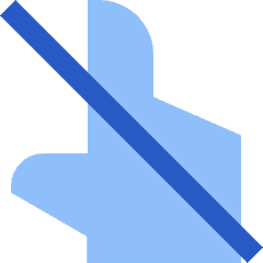 Do Not Touch Icon from Sharp Flat Set