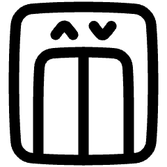 Elevator Icon from Plump Line Set