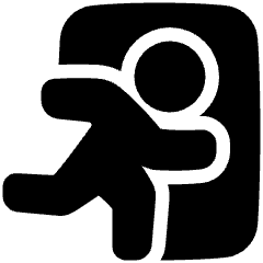 Emergency Exit Icon from Plump Solid Set