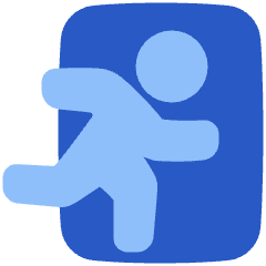 Emergency Exit Icon from Plump Flat Set