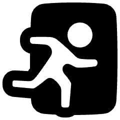 Emergency Exit Icon from Plump Remix Set