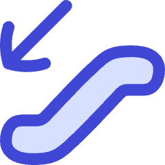 Escalator Down Icon from Flex Duo Set