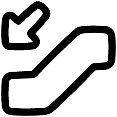 Escalator Down Icon from Plump Line Set