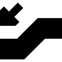 Escalator Down Icon from Sharp Solid Set