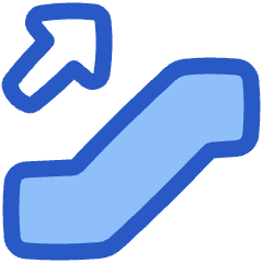Escalator Up Icon from Plump Duo Set