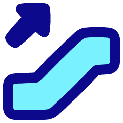 Escalator Up Icon from Plump Pop Set