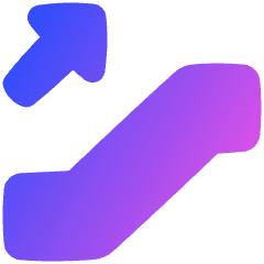 Escalator Up Icon from Plump Gradient Set