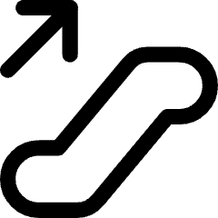 Escalator Up Icon from Core Line Set