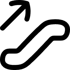 Escalator Up Icon from Flex Line Set